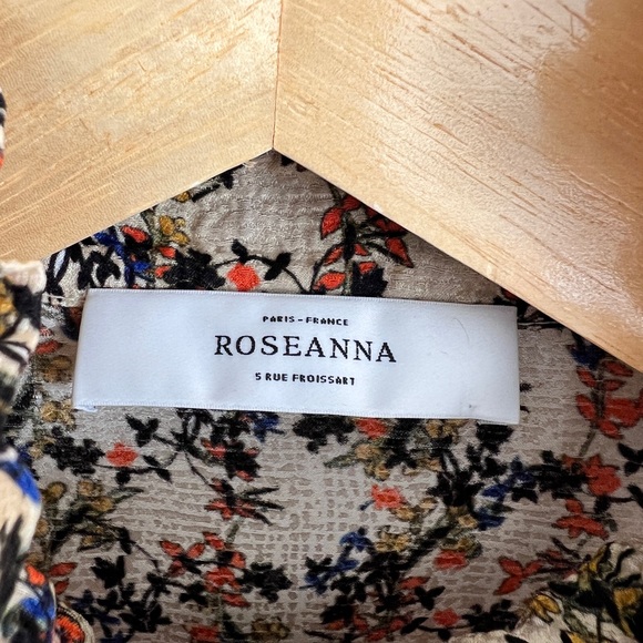 ROSEANNA fall floral ruffle blouse / size M - Picture 3 of 7